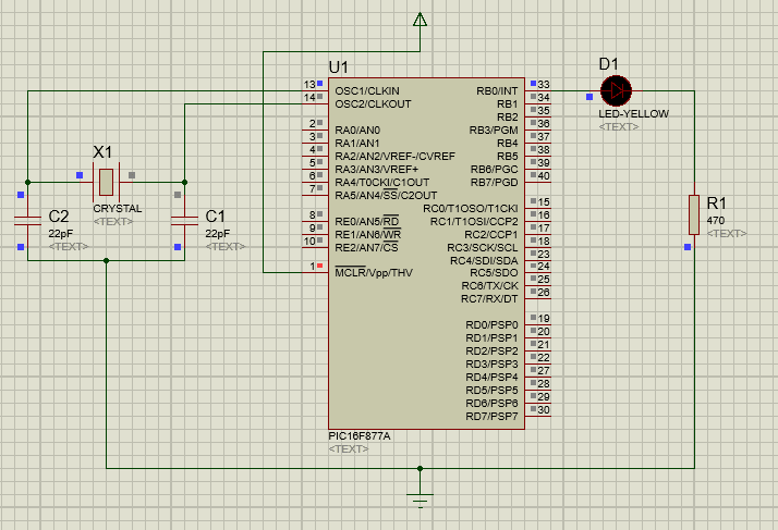 Nhay led proteus