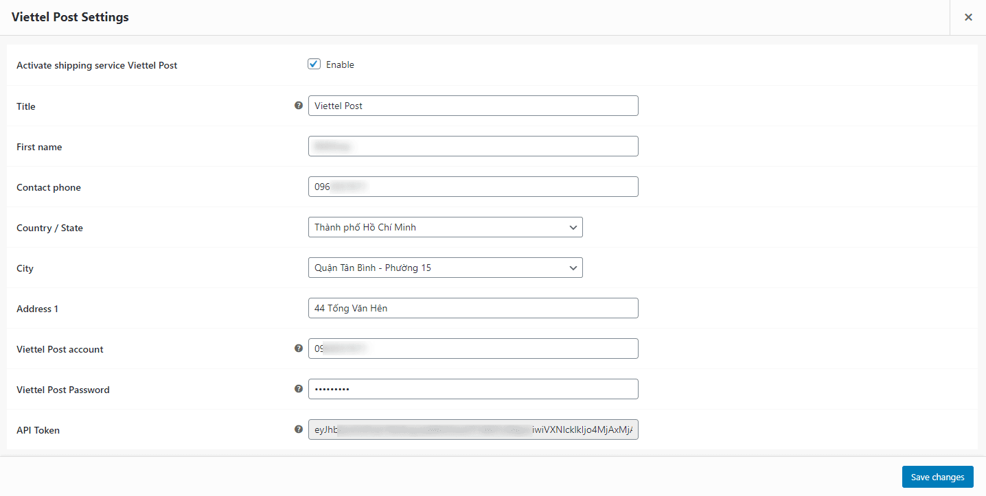 Adding shipping service
GHTK